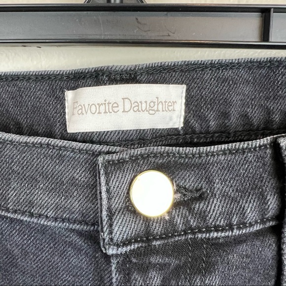 NEW Favorite Daughter The Evelyn High Rise Slim Straight W/ Stirrup in Storm - Picture 4 of 8